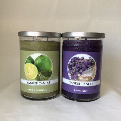 Yankee Candle ~ 2 x Large Tumblers (Lavender + Sage&Bargamot) FREE SHIPPING 886860201579  223103329777